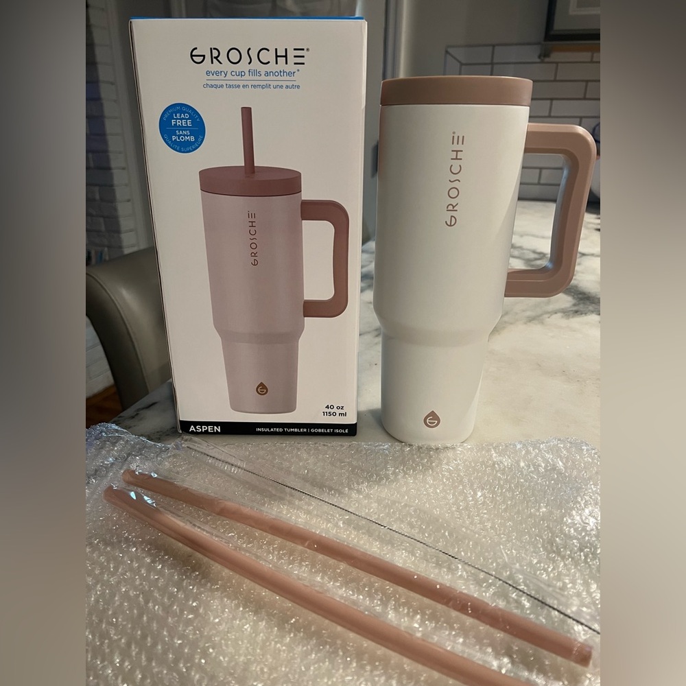 Grosche Aspen Insulated Tumbler with Straw